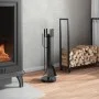 Set de herramientas para chimenea 5 piezas acero 18x56 cm de , Herramientas para chimeneas - Ref: Foro24-156377, Precio: 64,2...