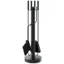Set de herramientas para chimenea 5 piezas acero 18x56 cm de , Herramientas para chimeneas - Ref: Foro24-156377, Precio: 64,2...