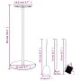 Set de herramientas para chimenea 4 piezas acero 22x59 cm de , Herramientas para chimeneas - Ref: Foro24-156375, Precio: 46,6...