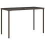 Set comedor de jardín 5 piezas y cojines ratán sintético marrón de , Conjuntos de jardín - Ref: Foro24-365082, Precio: 198,06...