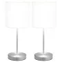 Lámparas de mesa 2 unidades con botón táctil blanco E14 de vidaXL, Lámparas - Ref: Foro24-51038, Precio: 47,42 €, Descuento: %