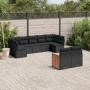 Set de sofás de jardín 8 piezas y cojines ratán sintético negro de , Conjuntos de jardín - Ref: Foro24-3227966, Precio: 562,8...
