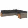 Set de sofás de jardín 10 pzas con cojines ratán sintético gris de , Conjuntos de jardín - Ref: Foro24-3228034, Precio: 595,3...