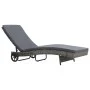 Liege mit Rollen und Kissen aus anthrazitgrauem synthetischem Rattan von vidaXL, Liegen - Ref: Foro24-47753, Preis: 145,04 €,...