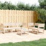 Juego de sofás de jardín 5 piezas madera maciza de pino en Conjuntos de jardín | Comprar online en Foru.es