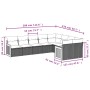 Set de muebles de jardín 9 pzas y cojines ratán sintético gris de , Conjuntos de jardín - Ref: Foro24-3227985, Precio: 539,47...