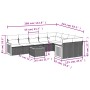 Set de sofás de jardín 10 pzas cojines ratán sintético negro de , Conjuntos de jardín - Ref: Foro24-3227987, Precio: 603,71 €...