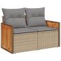Set sofás de jardín con cojines 13 pzas ratán sintético beige de , Conjuntos de jardín - Ref: Foro24-3228159, Precio: 762,07 ...