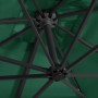 Sombrilla voladiza con luces LED y poste acero verde 250x250 cm de vidaXL, Sombrillas - Ref: Foro24-46993, Precio: 89,78 €, D...