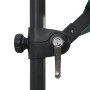 Sombrilla voladiza con luces LED y poste acero verde 250x250 cm de vidaXL, Sombrillas - Ref: Foro24-46993, Precio: 89,78 €, D...