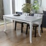 Mesa de comedor blanco brillante 116x66x76 cm en Mesas de comedor | Comprar online en Foru.es
