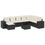 Set de sofás de jardín 8 piezas y cojines ratán sintético negro de , Conjuntos de jardín - Ref: Foro24-3222965, Precio: 488,9...