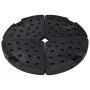 Soporte de sombrilla en forma de ventilador 4 piezas negro de vidaXL, Bases para sombrillas - Ref: Foro24-47857, Precio: 81,1...