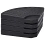Soporte de sombrilla en forma de ventilador 4 piezas negro de vidaXL, Bases para sombrillas - Ref: Foro24-47857, Precio: 81,1...