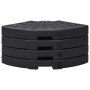 Soporte de sombrilla en forma de ventilador 4 piezas negro de vidaXL, Bases para sombrillas - Ref: Foro24-47857, Precio: 100,...