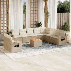 11-piece garden sofa set with beige synthetic rattan cushions by , Modular outdoor sofas - Ref: Foro24-3224637, Price: 749,34...