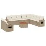 11-piece garden sofa set with beige synthetic rattan cushions by , Modular outdoor sofas - Ref: Foro24-3224637, Price: 749,34...