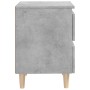 Mesitas de noche con patas 2 uds madera pino gris 40x35x50 cm de vidaXL, Mesitas de noche - Ref: Foro24-805860, Precio: 73,82...