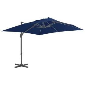 Sombrilla voladiza con poste de aluminio azul celeste 3x3 m de vidaXL, Sombrillas - Ref: Foro24-47002, Precio: 172,99 €, Desc...