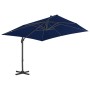 Sombrilla voladiza con poste de aluminio azul celeste 3x3 m de vidaXL, Sombrillas - Ref: Foro24-47002, Precio: 174,46 €, Desc...