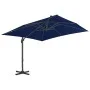 Sombrilla voladiza con poste de aluminio azul celeste 3x3 m de vidaXL, Sombrillas - Ref: Foro24-47002, Precio: 172,99 €, Desc...