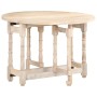 Mesa de comedor redonda de madera maciza de mango 110x76 cm en Mesas de comedor | Comprar online en Foru.es