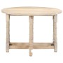 Mesa de comedor redonda de madera maciza de mango 110x76 cm en Mesas de comedor | Comprar online en Foru.es
