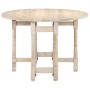 Mesa de comedor redonda de madera maciza de mango 110x76 cm en Mesas de comedor | Comprar online en Foru.es
