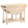 Mesa de comedor redonda de madera maciza de mango 110x76 cm en Mesas de comedor | Comprar online en Foru.es