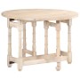 Mesa de comedor redonda de madera maciza de mango 110x76 cm en Mesas de comedor | Comprar online en Foru.es