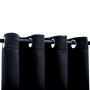 Cortina opaca con anillas de metal negro 290x245 cm de vidaXL, Cortinas y visillos - Ref: Foro24-134413, Precio: 45,77 €, Des...
