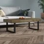 Mesa de centro MDF y hierro marrón oscuro y negro 120x60x40 cm de vidaXL, Mesas de centro - Ref: Foro24-286103, Precio: 104,7...