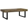 Mesa de centro MDF y hierro marrón oscuro y negro 120x60x40 cm de vidaXL, Mesas de centro - Ref: Foro24-286103, Precio: 104,7...