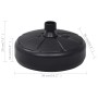 Base de sombrilla rellenable con arena/agua negro 15 L de vidaXL, Bases para sombrillas - Ref: Foro24-47854, Precio: 26,79 €,...