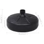 Base de sombrilla rellenable con arena/agua negro 15 L de vidaXL, Bases para sombrillas - Ref: Foro24-47854, Precio: 26,28 €,...