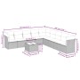 Set de sofás de jardín 10 pzas cojines ratán sintético negro de , Conjuntos de jardín - Ref: Foro24-3217786, Precio: 534,84 €...