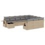 Set de sofás de jardín 11pzas con cojines ratán sintético beige de , Conjuntos de jardín - Ref: Foro24-3220728, Precio: 689,3...