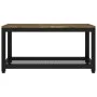 Mesita de centro MDF y hierro marrón oscuro y negro 90x45x45 cm de vidaXL, Mesas de centro - Ref: Foro24-286082, Precio: 68,6...