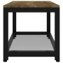 Mesita de centro MDF y hierro marrón oscuro y negro 90x45x45 cm de vidaXL, Mesas de centro - Ref: Foro24-286082, Precio: 68,6...