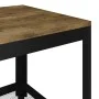 Mesita de centro MDF y hierro marrón oscuro y negro 90x45x45 cm de vidaXL, Mesas de centro - Ref: Foro24-286082, Precio: 68,6...