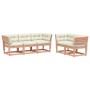 Set de sofás jardín 5 pzas con cojines madera maciza Douglas en Conjuntos de jardín | Comprar online en Foru.es
