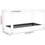 Mesita de centro MDF y hierro marrón oscuro y negro 90x45x45 cm de vidaXL, Mesas de centro - Ref: Foro24-286082, Precio: 68,6...