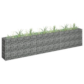 Arriate de gaviones de acero galvanizado 270x30x60 cm de vidaXL, Maceteros y jardineras - Ref: Foro24-145638, Precio: 83,84 €...
