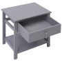 Mesita de noche madera de Paulownia gris 40x29x42 cm de vidaXL, Mesitas de noche - Ref: Foro24-284050, Precio: 39,30 €, Descu...