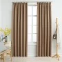 Blackout curtains with hooks 2 pieces taupe 140x225 cm by vidaXL, Curtains and curtains - Ref: Foro24-134439, Price: 44,84 €,...