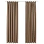 Blackout curtains with hooks 2 pieces taupe 140x225 cm by vidaXL, Curtains and curtains - Ref: Foro24-134439, Price: 44,84 €,...