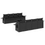 Set de sofás de jardín 8 piezas y cojines ratán sintético negro de , Conjuntos de jardín - Ref: Foro24-3252282, Precio: 613,9...