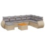 Set de sofás de jardín 9 pzas con cojines ratán sintético beige de , Conjuntos de jardín - Ref: Foro24-3225142, Precio: 518,7...