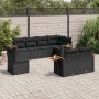 Set de sofás de jardín 8 piezas y cojines ratán sintético negro de , Conjuntos de jardín - Ref: Foro24-3227000, Precio: 579,0...