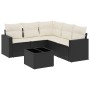 Set de sofás de jardín 6 piezas y cojines ratán sintético negro de , Conjuntos de jardín - Ref: Foro24-3218946, Precio: 360,6...